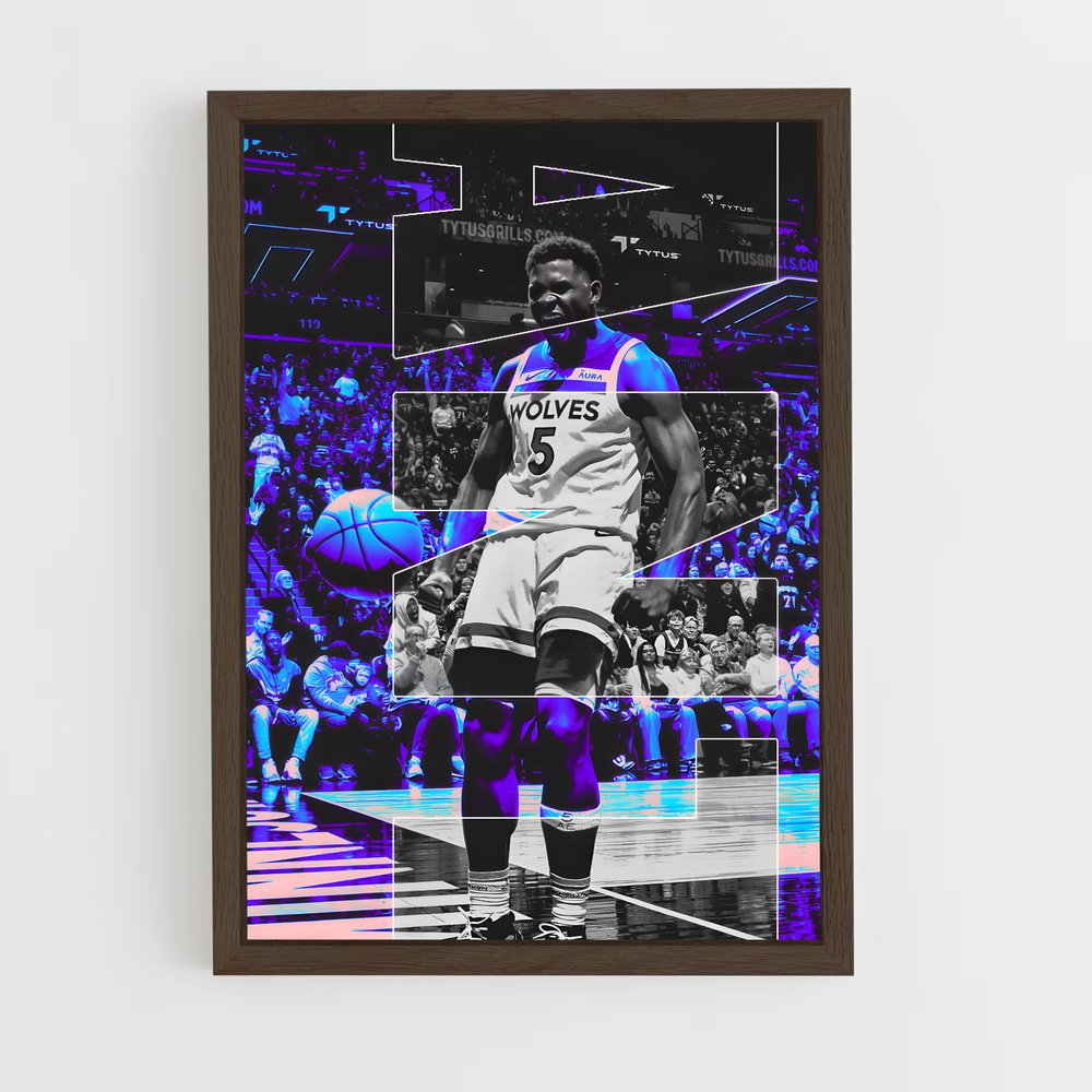 Poster Anthony edwards aisance – affiche Basketball (vue 5)